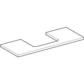 Geberit Waschtischplatte ONE Auss mttg 1200x30x470mm lav lack matt