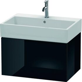 Duravit Waschtischunterbau L-CUBE 394x684x459mm schwarz hochglanz