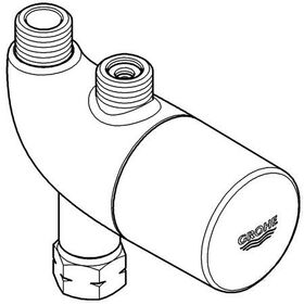 Untertischthermostat GROHTHERM MICRO thermischer Verbrühschutz chr