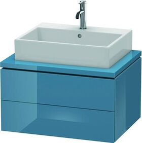 Duravit Konsolenunterschrank L-CUBE 400x720x547mm stone blue hochglanz