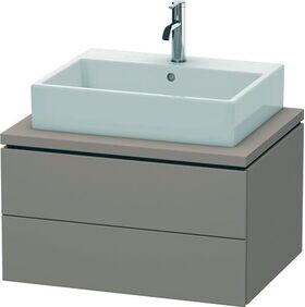 Duravit Konsolenunterschrank L-CUBE 400x720x547mm basalt matt