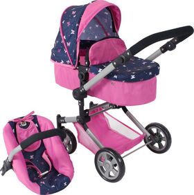 Kombi-Puppenwagen LINUS 3in1 Butterfly