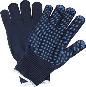 Handschuhe Isar Gr.7 blau EN 388 PSA II in.Baumwolle,auß.PA PROMAT - VPE: 12