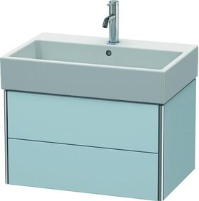 Duravit Waschtischunterbau XSQUARE 397x684x460mm lichtblau seidenmatt