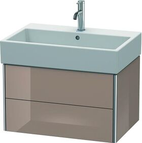 Duravit Waschtischunterbau XSQUARE 397x684x460mm cappuccino hochglanz