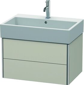 Duravit Waschtischunterbau XSQUARE 397x684x460mm taupe matt