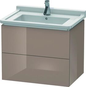 Duravit Waschtischunterbau L-CUBE 469x670x558mm cappuccino hochglanz