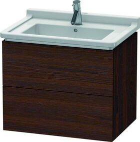 Duravit Waschtischunterbau L-CUBE 469x670x558mm nussbaum gebürstet