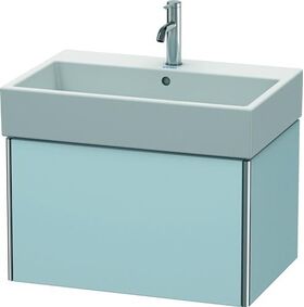 Duravit Waschtischunterbau XSQUARE 397x684x460mm lichtblau seidenmatt