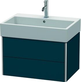 Duravit Waschtischunterbau XSQUARE 397x684x460mm nachtblau seidenmatt