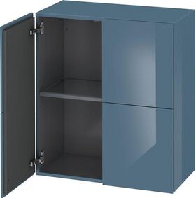 Duravit Halbhochschrank L-CUBE 700x363x800mm stone blue hochglanz