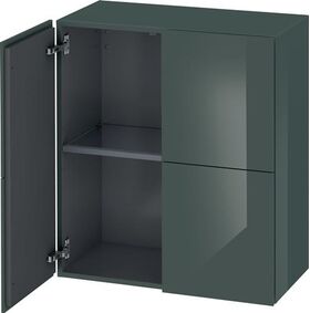 Duravit Halbhochschrank L-CUBE 700x363x800mm dolomiti grey hochglanz