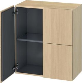 Duravit Halbhochschrank L-CUBE 700x363x800mm mediterrane eiche