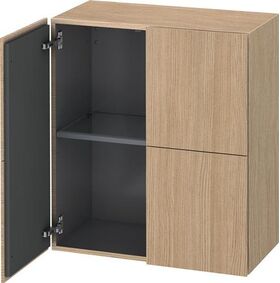 Duravit Halbhochschrank L-CUBE 700x363x800mm europäische eiche