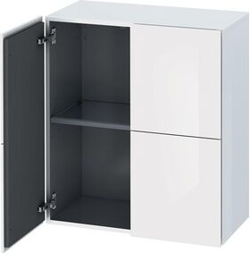 Duravit Halbhochschrank L-CUBE 700x363x800mm weiß hochglanz