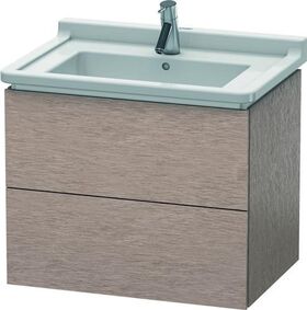 Duravit Waschtischunterbau L-CUBE 469x670x558mm eiche kaschmir