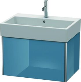 Duravit Waschtischunterbau XSQUARE 397x684x460mm stone blue hochglanz