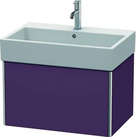 Duravit Waschtischunterbau XSQUARE 397x684x460mm aubergine seidenmatt