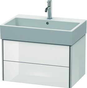 Duravit Waschtischunterbau XSQUARE 397x684x460mm weiß hochglanz