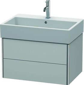 Duravit Waschtischunterbau XSQUARE 397x684x460mm nordic weiß seidenmatt