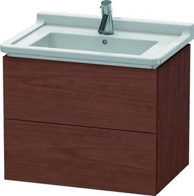 Duravit Waschtischunterbau L-CUBE 469x670x558mm amerikanisch nussbaum