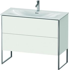 Duravit Waschtischunterbau XSQUARE 840x1010x478mm 2 Auszüge weiß seidenmatt