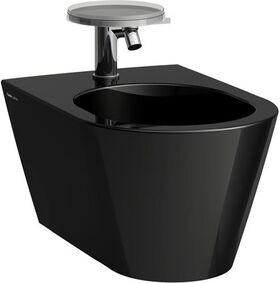 Laufen Wandbidet KARTELL 1 Hahnloch-Ausführung schwarz