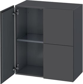 Duravit Halbhochschrank L-CUBE 700x363x800mm graphit matt