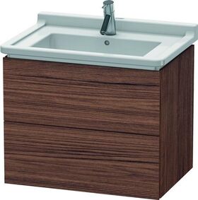 Duravit Waschtischunterbau L-CUBE 469x670x558mm nussbaum dunkel