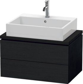 Duravit Waschtischunterbau L-CUBE 720x477mm 2 Schubk we hgl La ES Ah mitte