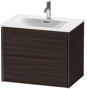 Duravit Waschtischunterbau XVIU 710x557x480mm 2 Sk Prof. sw ma we s-matt