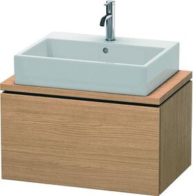 Duravit Konsolenunterschrank L-CUBE 400x720x477mm europäische eiche