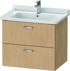 Duravit Waschtischunterbau XBASE 2 Schubkästen 560x650x468mm eiche natur