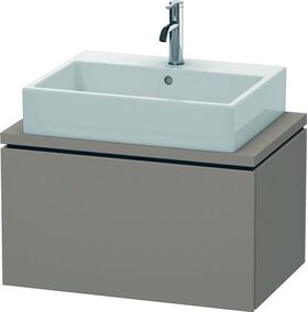 Duravit Konsolenunterschrank L-CUBE 400x720x477mm basalt matt