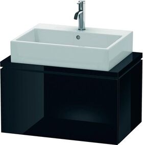 Duravit Konsolenunterschrank L-CUBE 400x720x477mm schwarz hochglanz