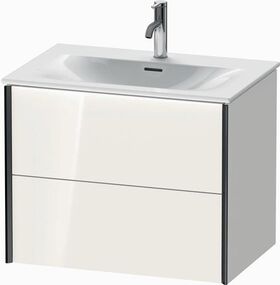 Duravit Waschtischunterbau XVIU 557x710x480mm Prof. sw ma weiß hochglanz