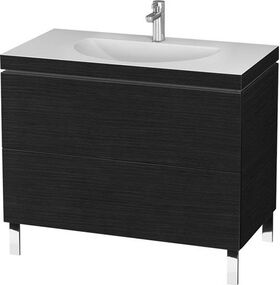 Duravit Möbelwaschtisch L-CUBE 1000x540mm o ÜL 1 Hahnloch basalt matt