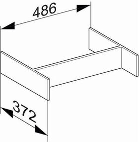 Keuco Inneneinteilung EDITION 400 f Möbeltiefe 535mm 486x90x322mm Größe L