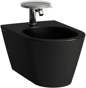 Laufen Wandbidet KARTELL 1 Hahnloch-Ausführung schwarz matt