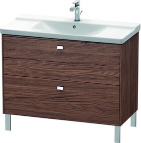 Duravit Waschtischunterbau BRIOSO Griffe chr 691x1020x479mm NB dunkel