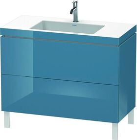 Duravit Waschtischunterbau L-CUBE m WT Vero Air 698x1000x480mm 1 HL St Bl