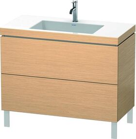 Duravit Waschtischunterbau L-CUBE m WT Vero Air 698x1000x480mm 1 HL Ei geb