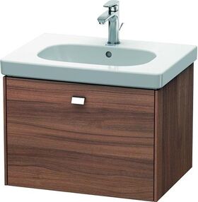 Duravit Waschtischunterbau BRIOSO Griff chrom 452x620x469mm nussbaum natur