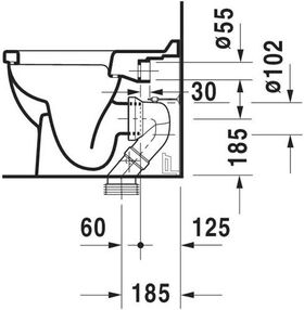 Duravit Stand-WC STARCK 3 ti. 360x560mm Ab wa HygieneGlaze weiß