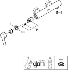 Grohe Einhand-Brausebatterie ALLURE chr