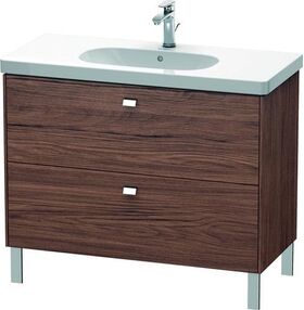 Duravit Waschtischunterbau BRIOSO Griffe chr 693x1020x469mm NB dunkel