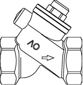 OV Rückschlagventil PN 25 mit EPDM-Dichtung DN 15 G 1/2Zoll IG