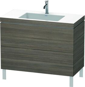 Duravit Waschtischunterbau L-CUBE m WT Vero Air 698x1000x480mm 1 HL pi Ter