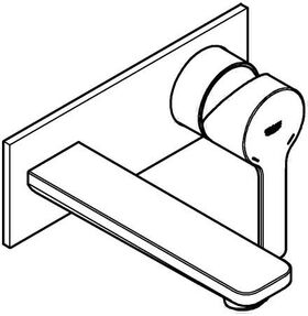 Grohe 2-Loch-Waschtischbatterie LINEARE Ausldg 149mm ha graph gebü