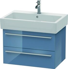 Duravit Waschtischunterbau X-LARGE 443x650x448mm stone blue hochglanz